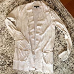 White Cardigan w/ Pockets